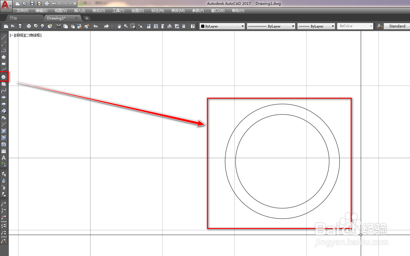 使用CAD绘制人脸识别器图形符号