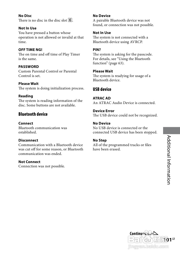 索尼CMT-DH888BT迷你组合音响使用说明书:[6]