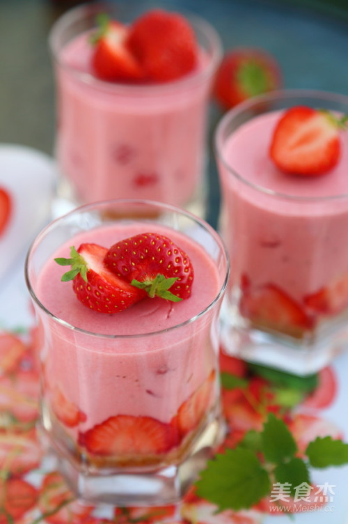 草莓冻芝士的做法