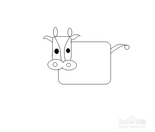 简笔画-牛的简笔画如何画