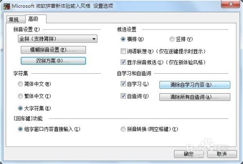 微软拼音新体验输入风格