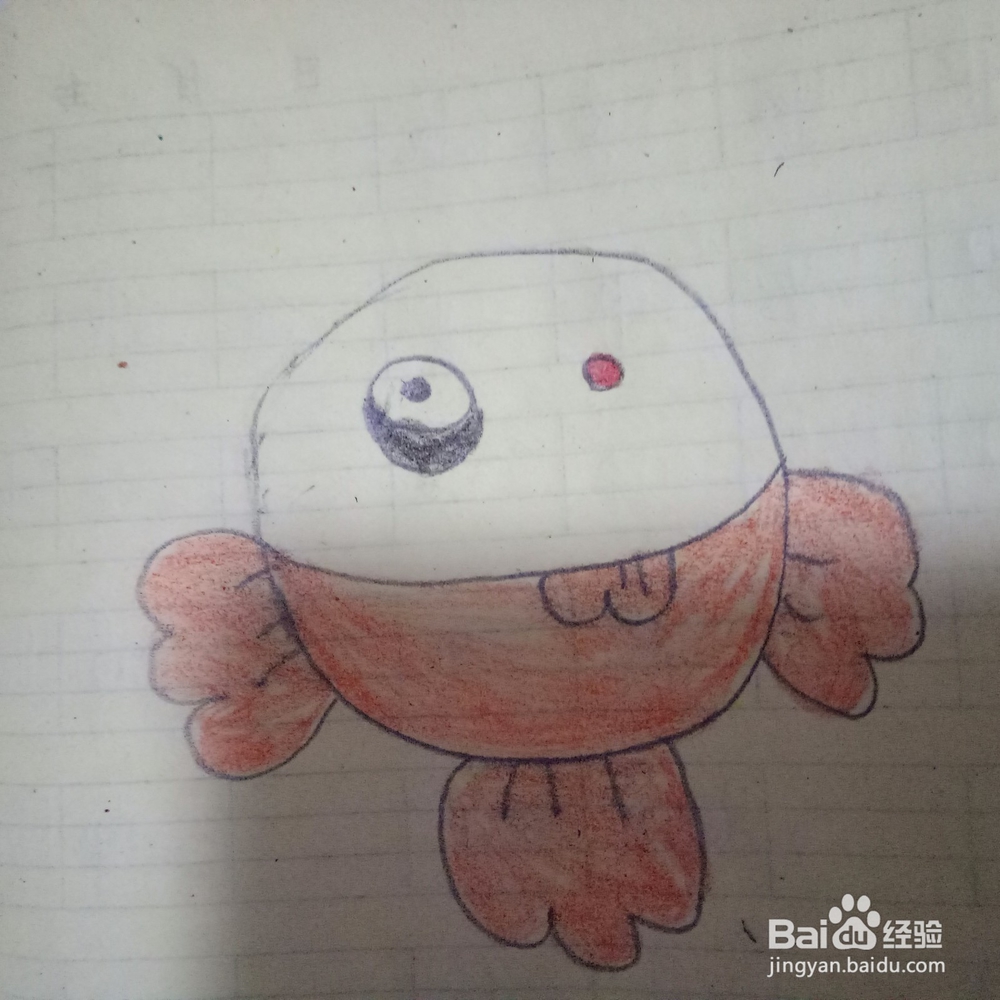 怎样画小胖鱼简笔画