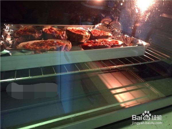 生蒜酱香烤茄子