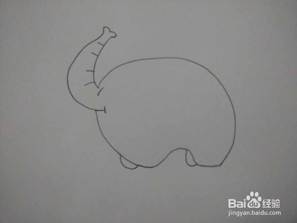 教你画水彩画之蓝色小象