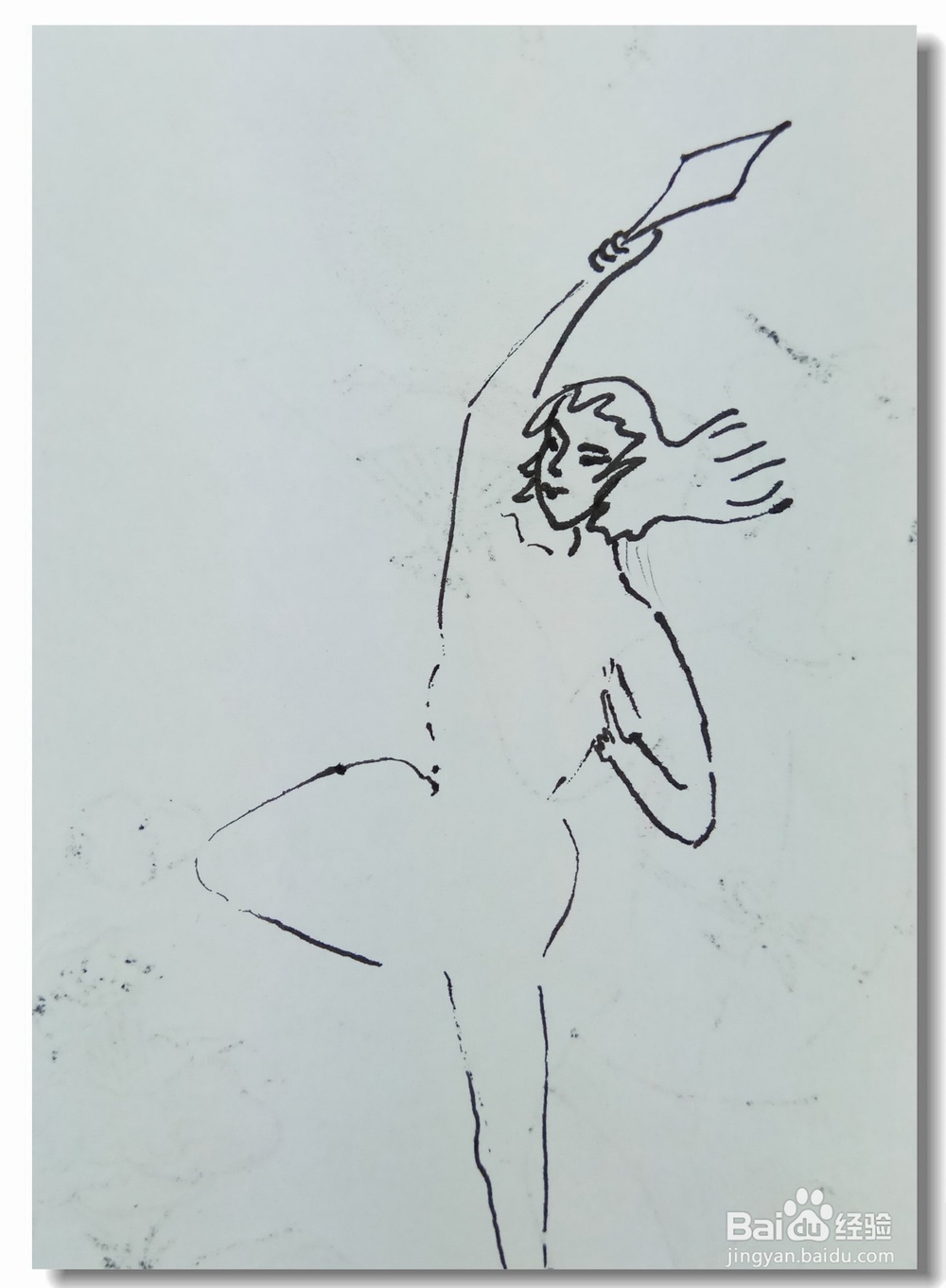 怎样画简笔画“夏日练舞