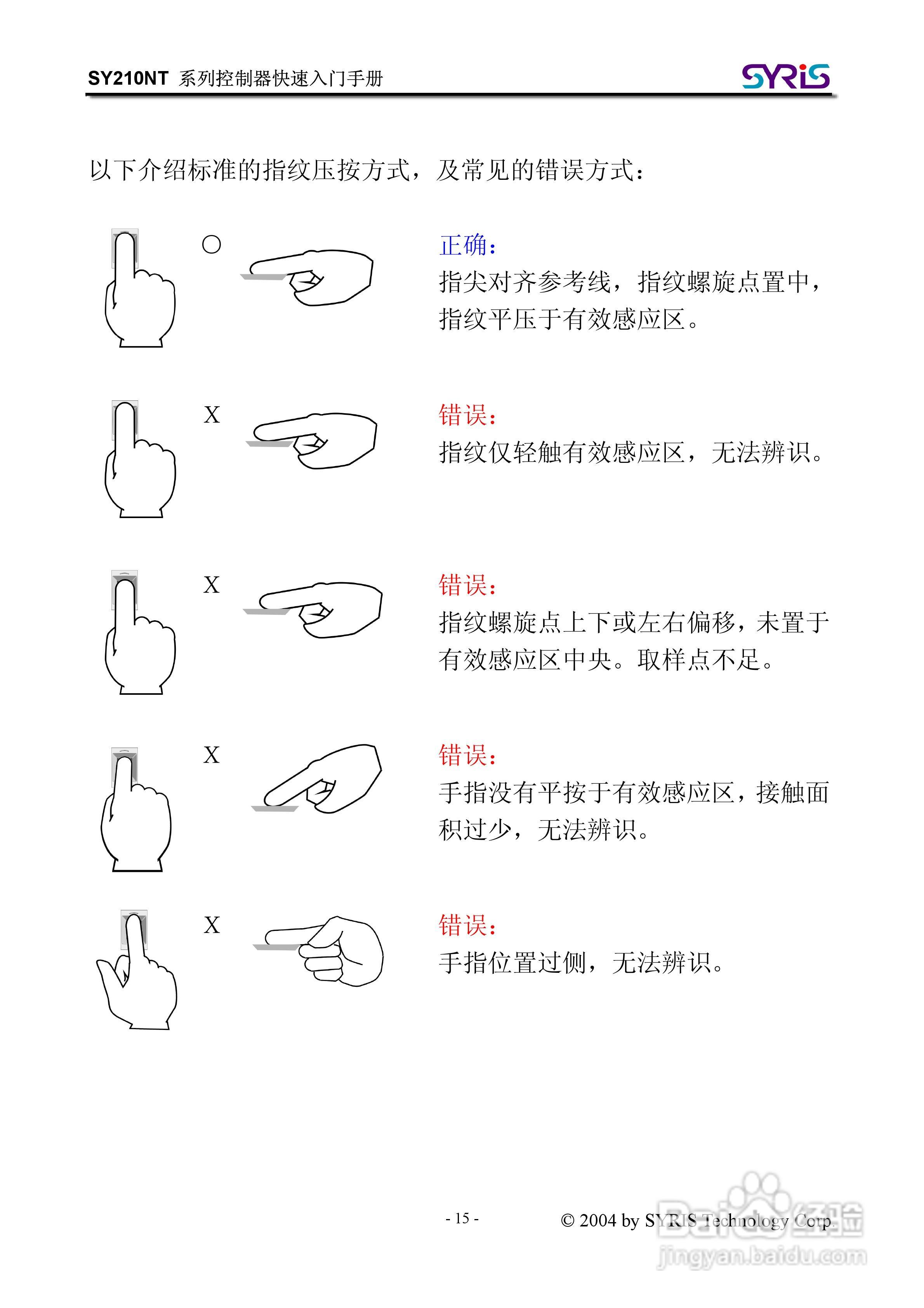 SYRIS SY210NT 系列控制器操作手册:[2]