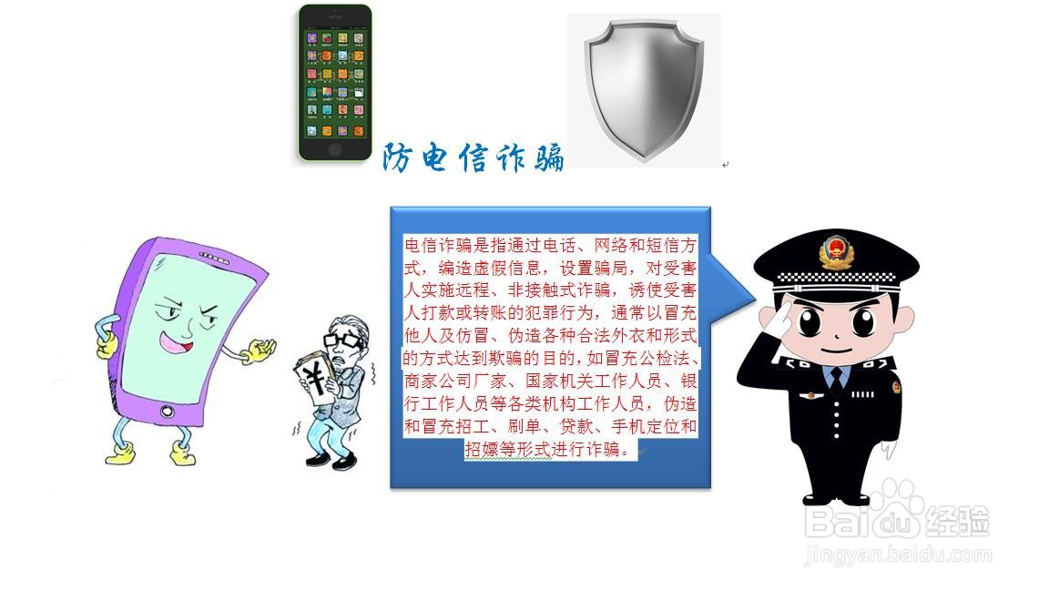 防电信诈骗手抄报图片 简单