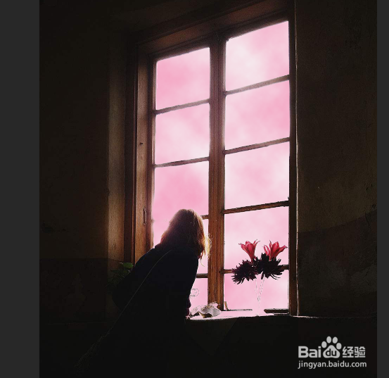 Photoshop如何制作梦幻窗外效果