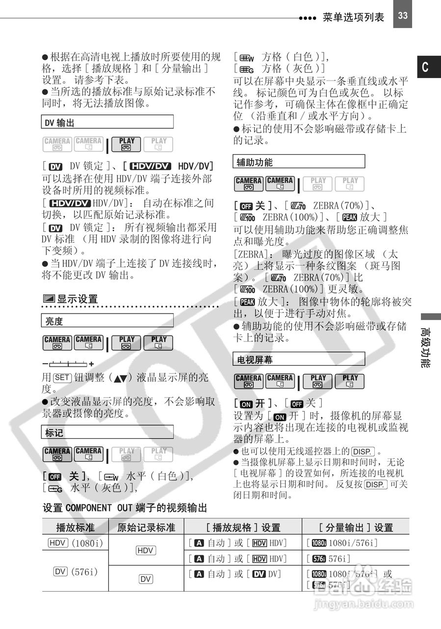 佳能HV10数码摄像机使用说明书:[4]