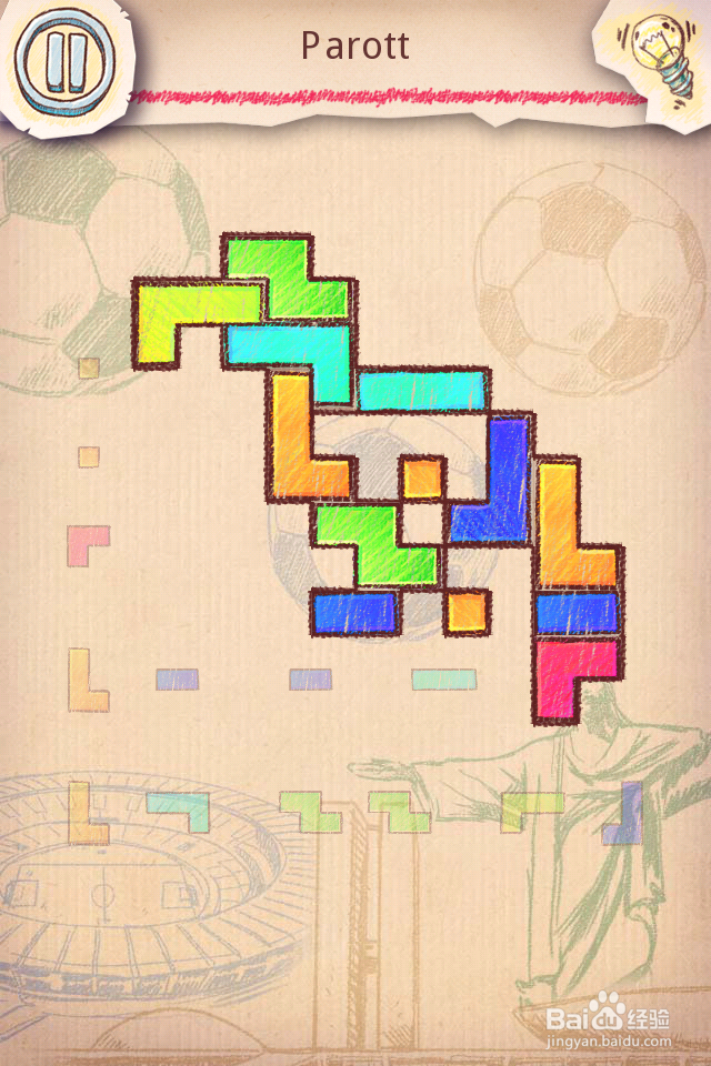 Doodle Fit2 攻略-11 Brazil 巴西