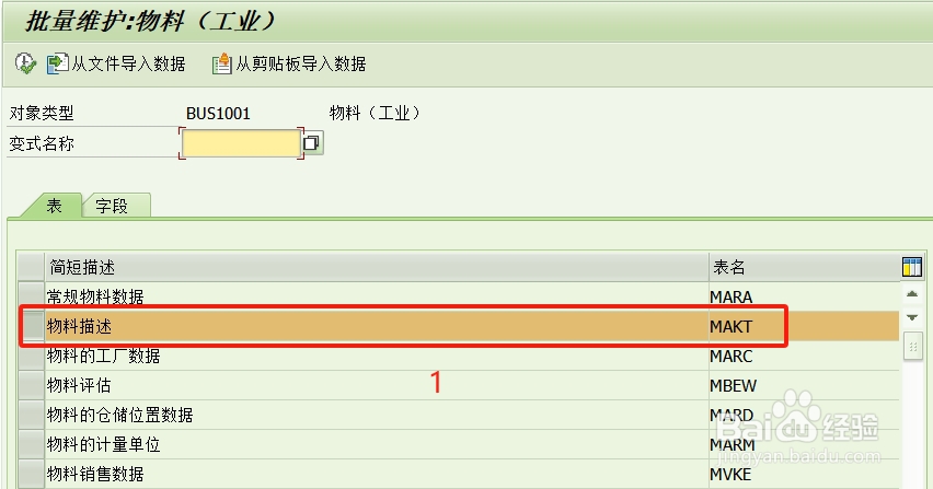 SAP S4 物料描述批量修改