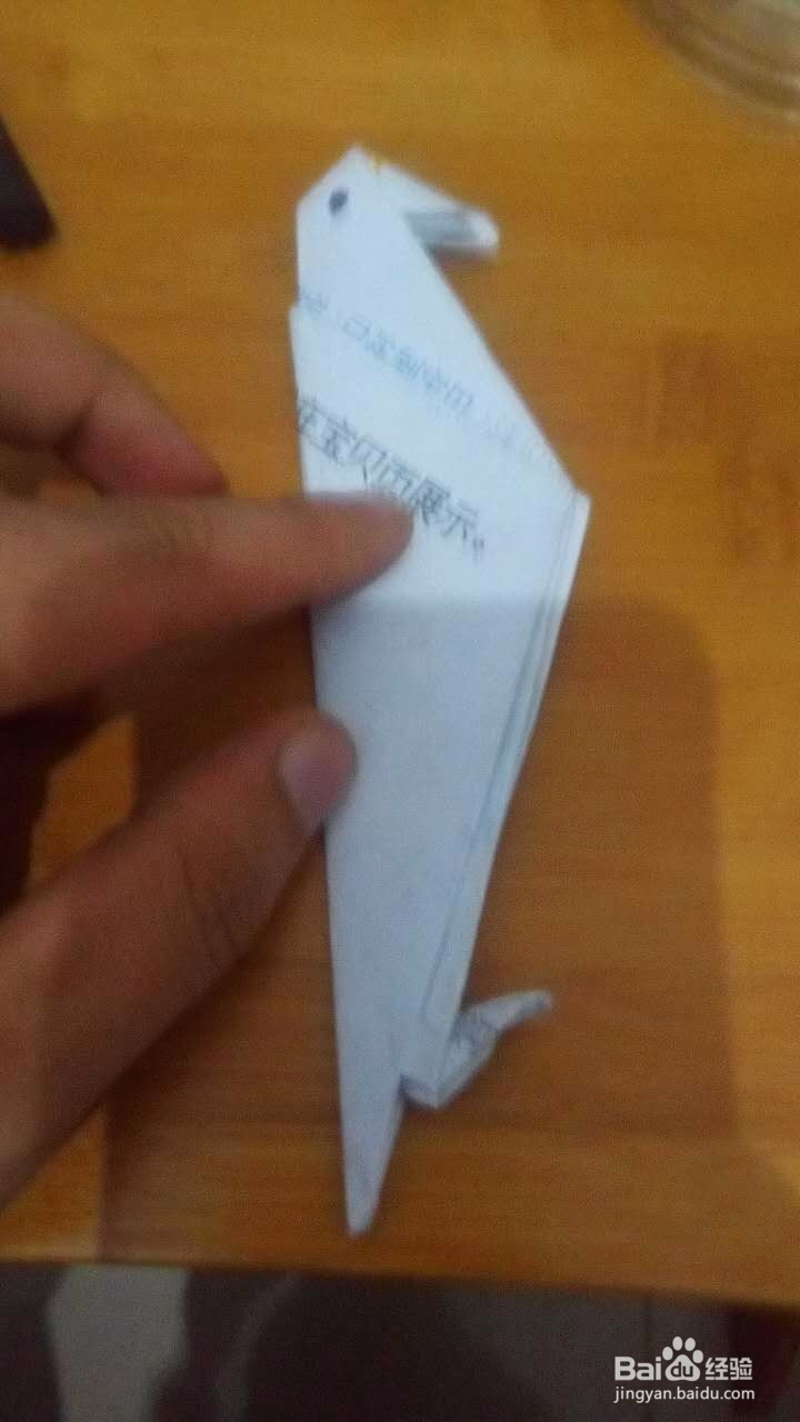 亲子鸟类手工折纸乌鸦的折法图解步骤