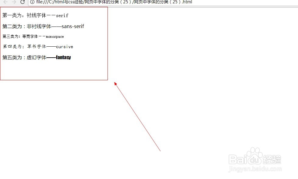 网页中字体的分类（25）