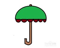 简笔画-如何画雨伞的简笔画
