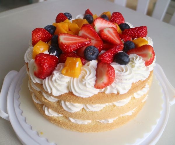 八寸水果裸蛋糕