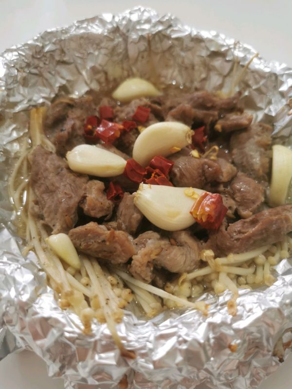 锡纸孜然焖烤牛肉