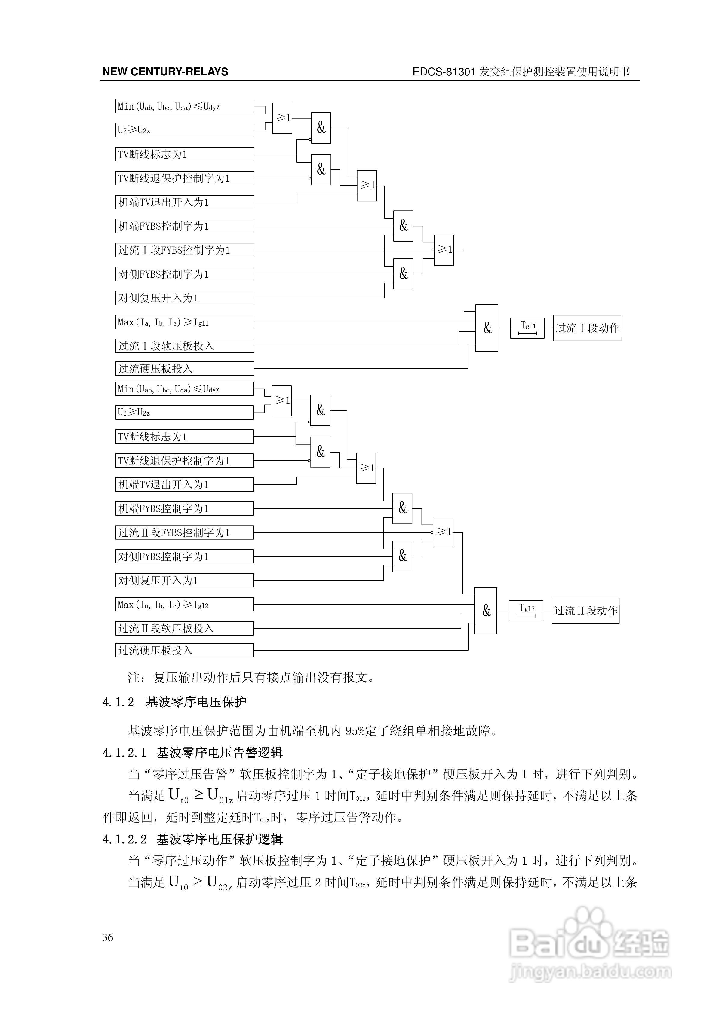 新世纪EDCS-81302发变组保护测控装置说明书:[5]