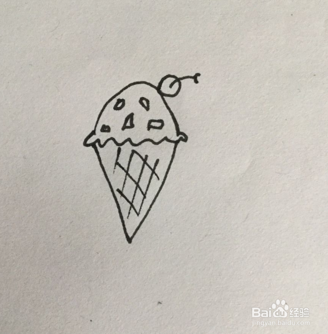 冰激淋简笔画