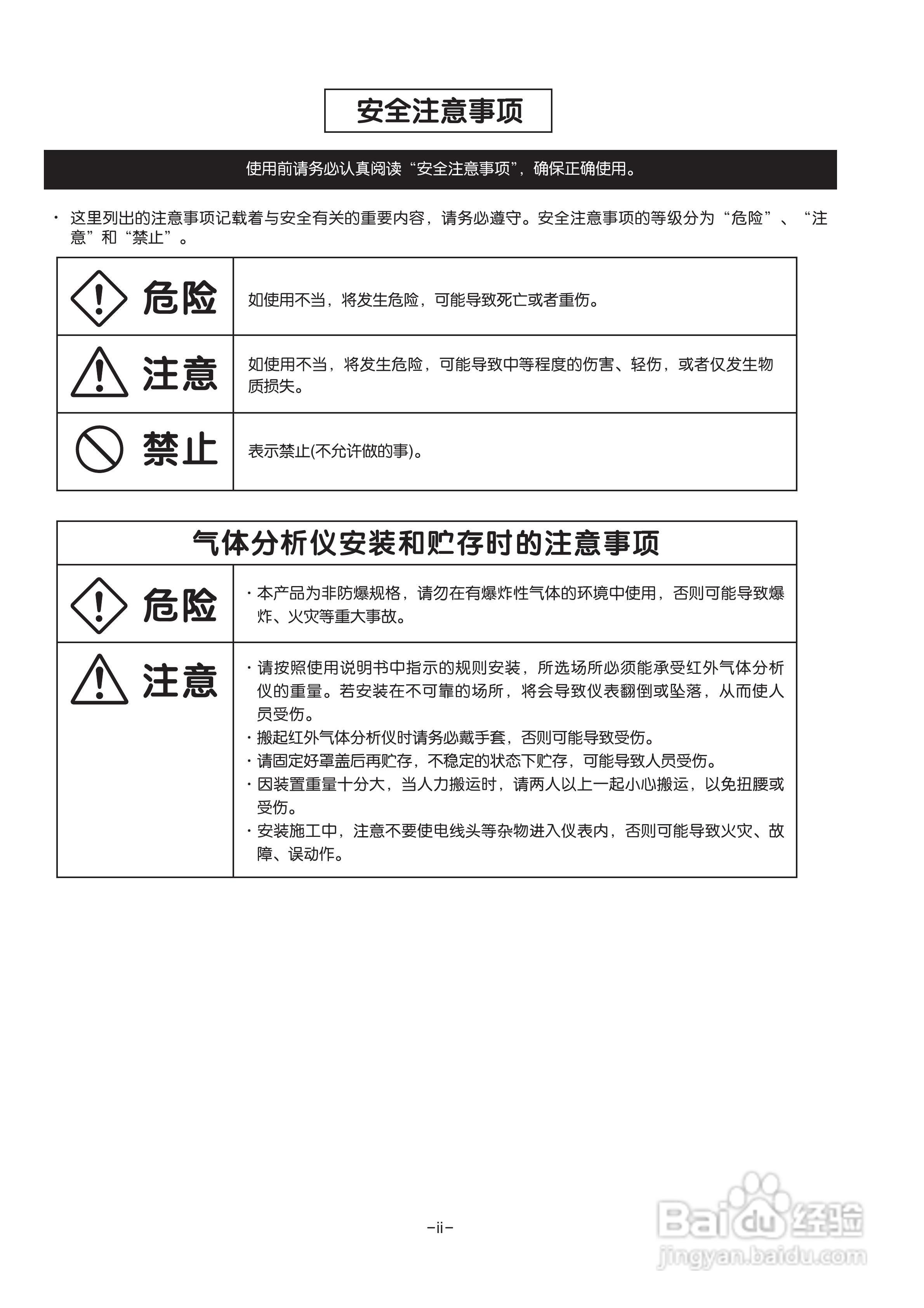 富士ZRE 红外气体分析仪使用说明书:[1]