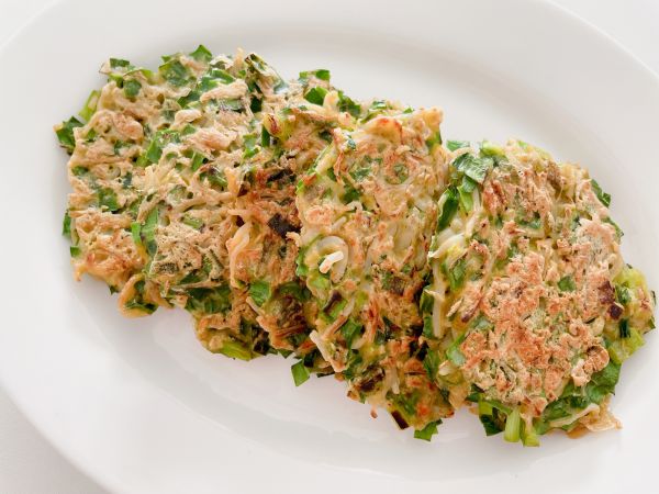 十分钟分钟超快手早餐韭菜鸡蛋饼