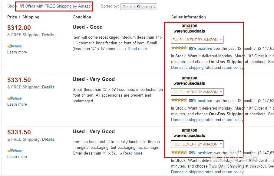 如何在亚马逊(Amazon)购买二手货?