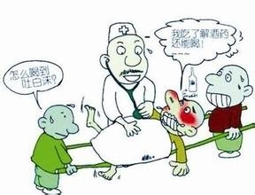 酒精中毒有拿些反应