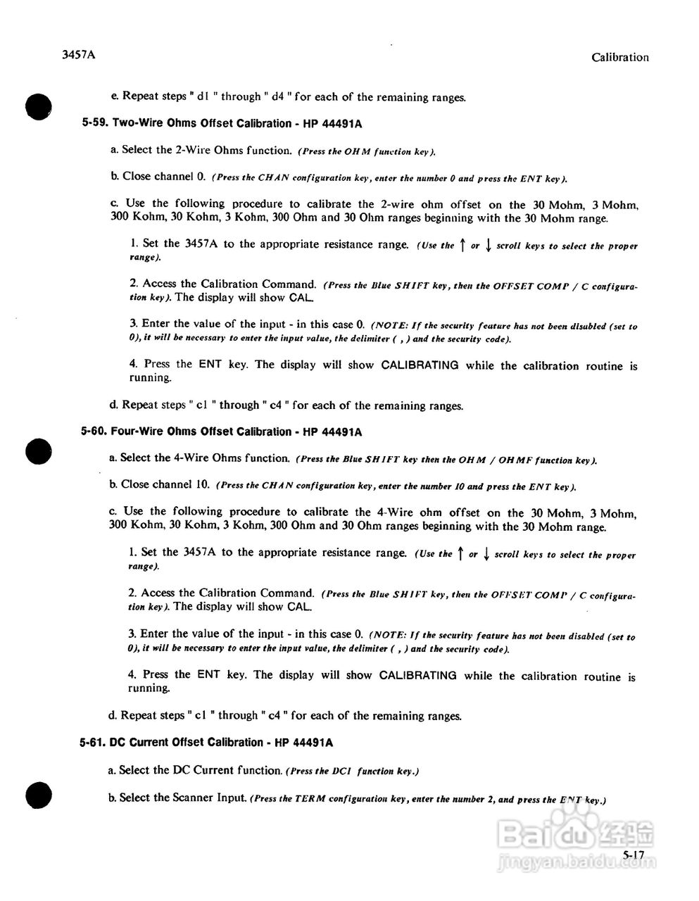 HP 3457A 万用表用户使用手册:[14]