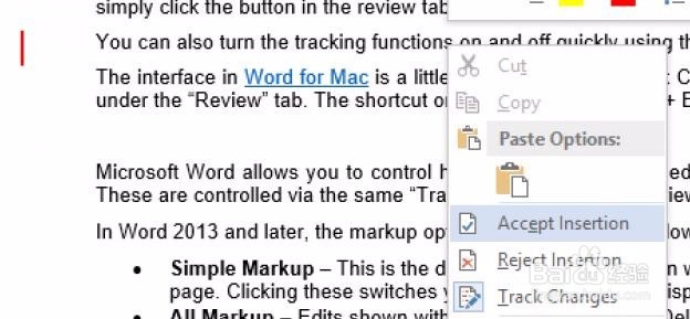 MSword里面的track changes修订功能怎么使用