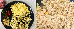 番茄土豆肉末饭的做法