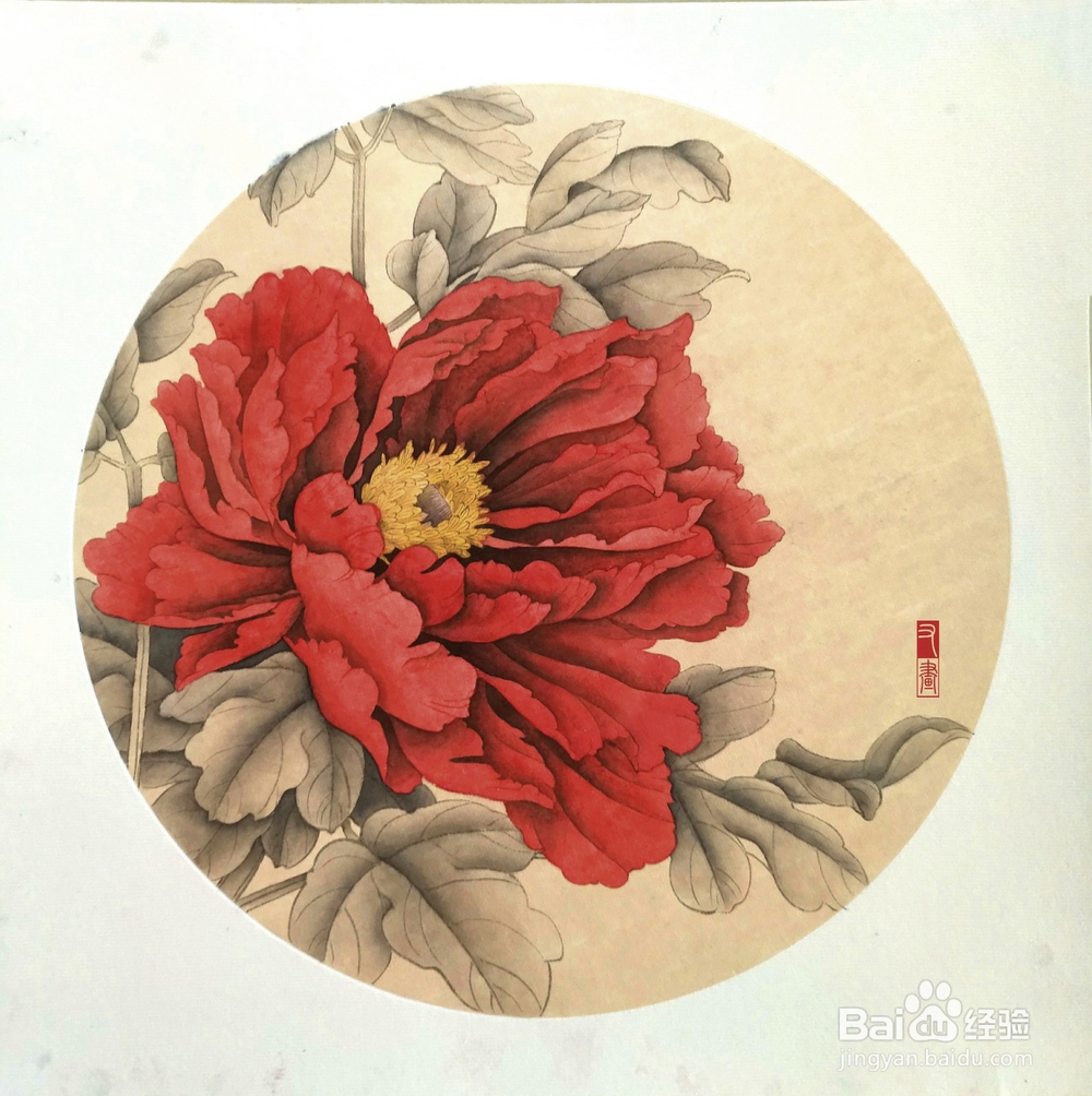 国画花卉牡丹绘画步骤