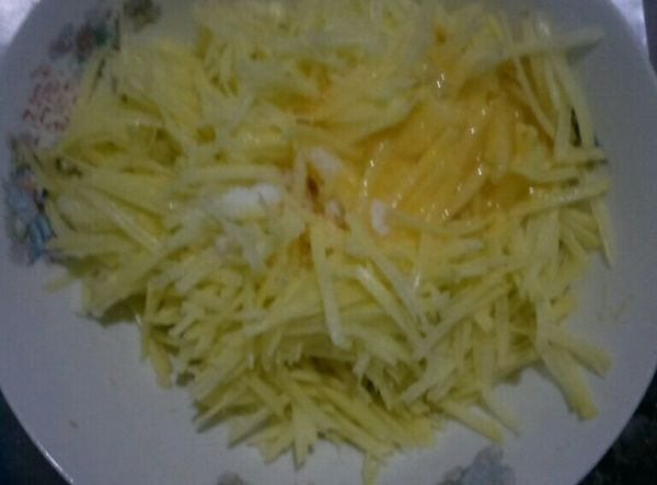 #10分钟早餐大挑战#土豆丝饼