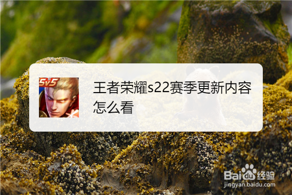 王者荣耀s22赛季更新内容怎么看