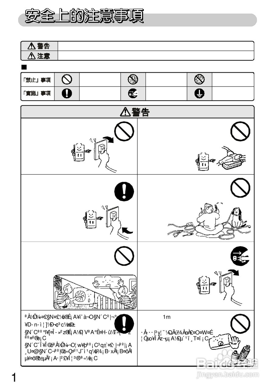 三洋SAP-C637HB型冷气机说明书:[1]