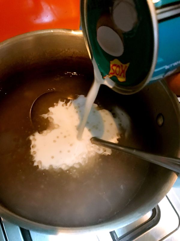 草莓椰奶西米露