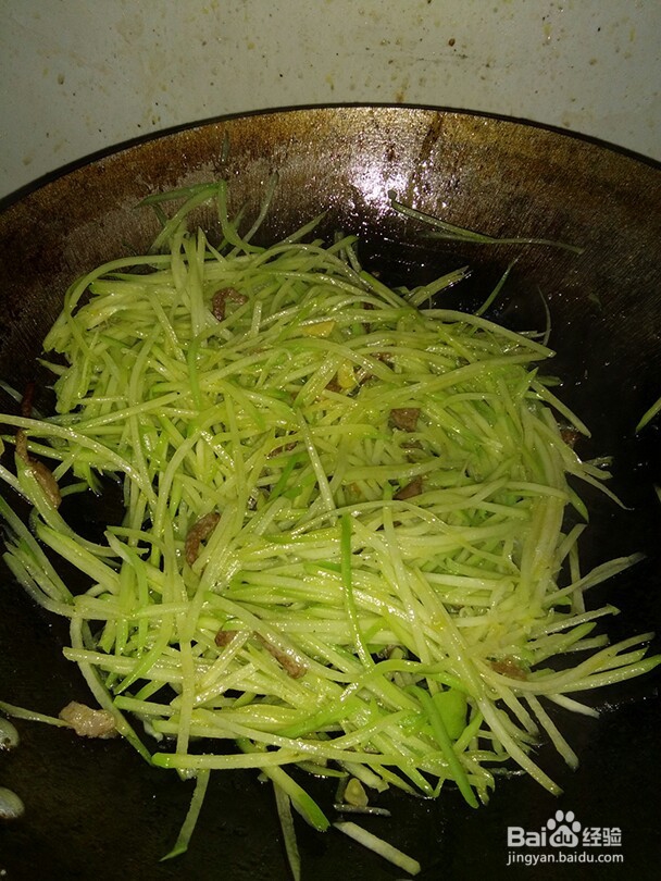 佛手瓜炒肉丝