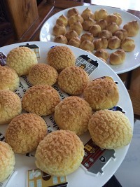 美味的酥皮泡芙