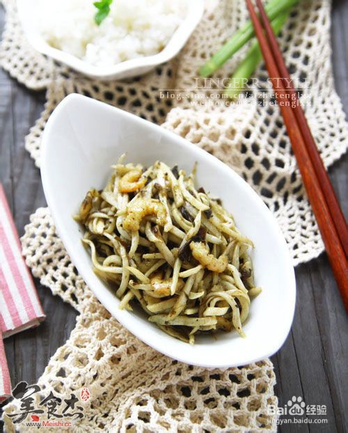 橄榄菜煸茭白的做法