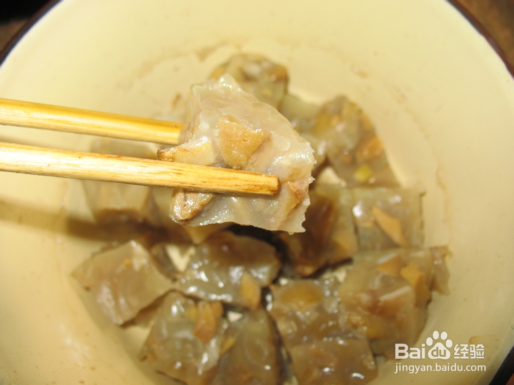 最简单的自制肉皮冻