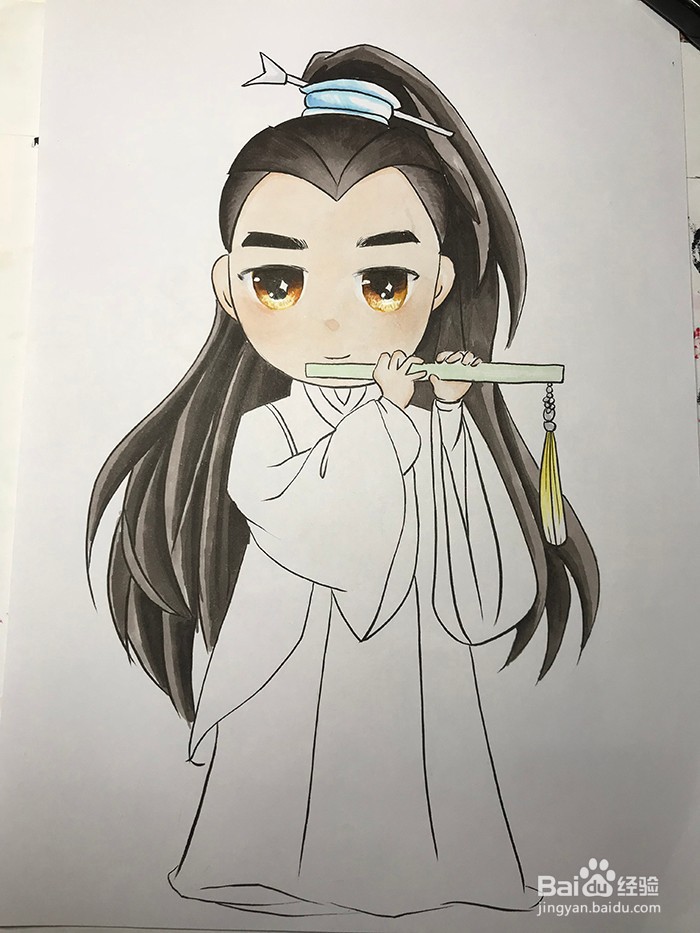 偶像朱一龙怎么画