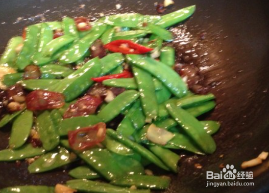 腊肉炒荷兰豆