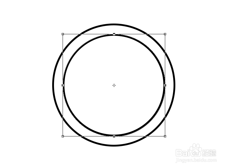 PS中怎么画同心圆