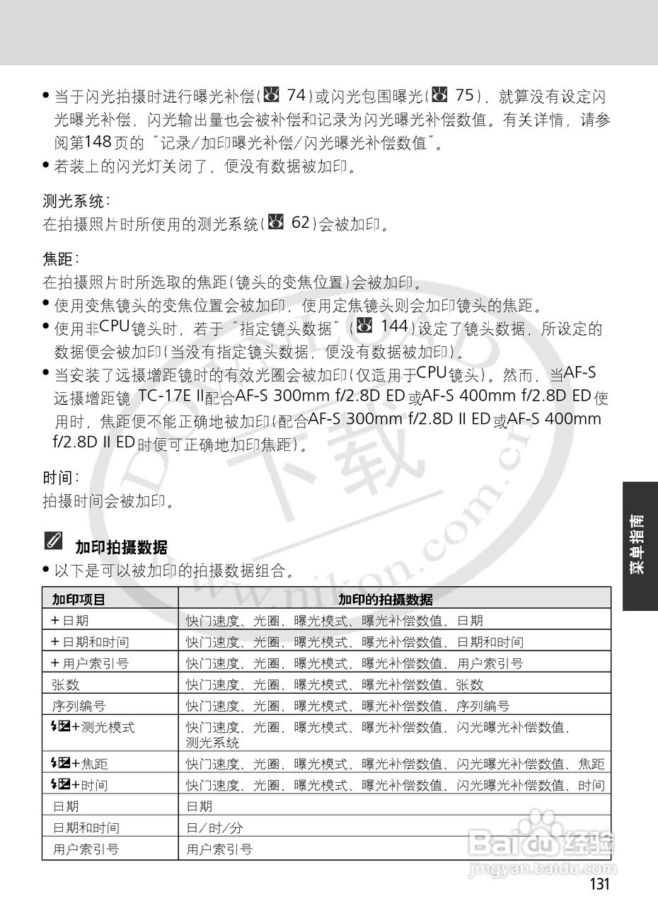 尼康F6数码相机使用说明书:[14]