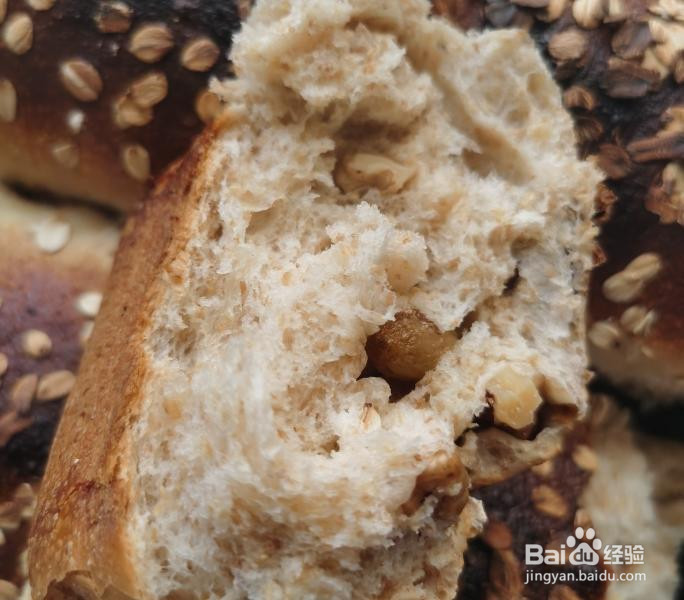 健康无糖无油的全麦面包的做法