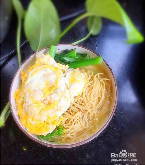 好吃的青菜鸡蛋面