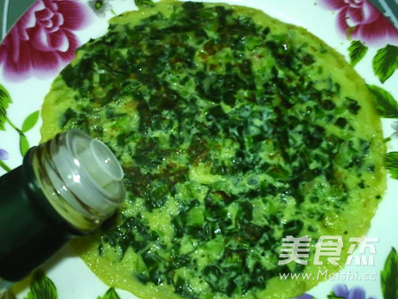 亚麻籽油韭菜蛋饼