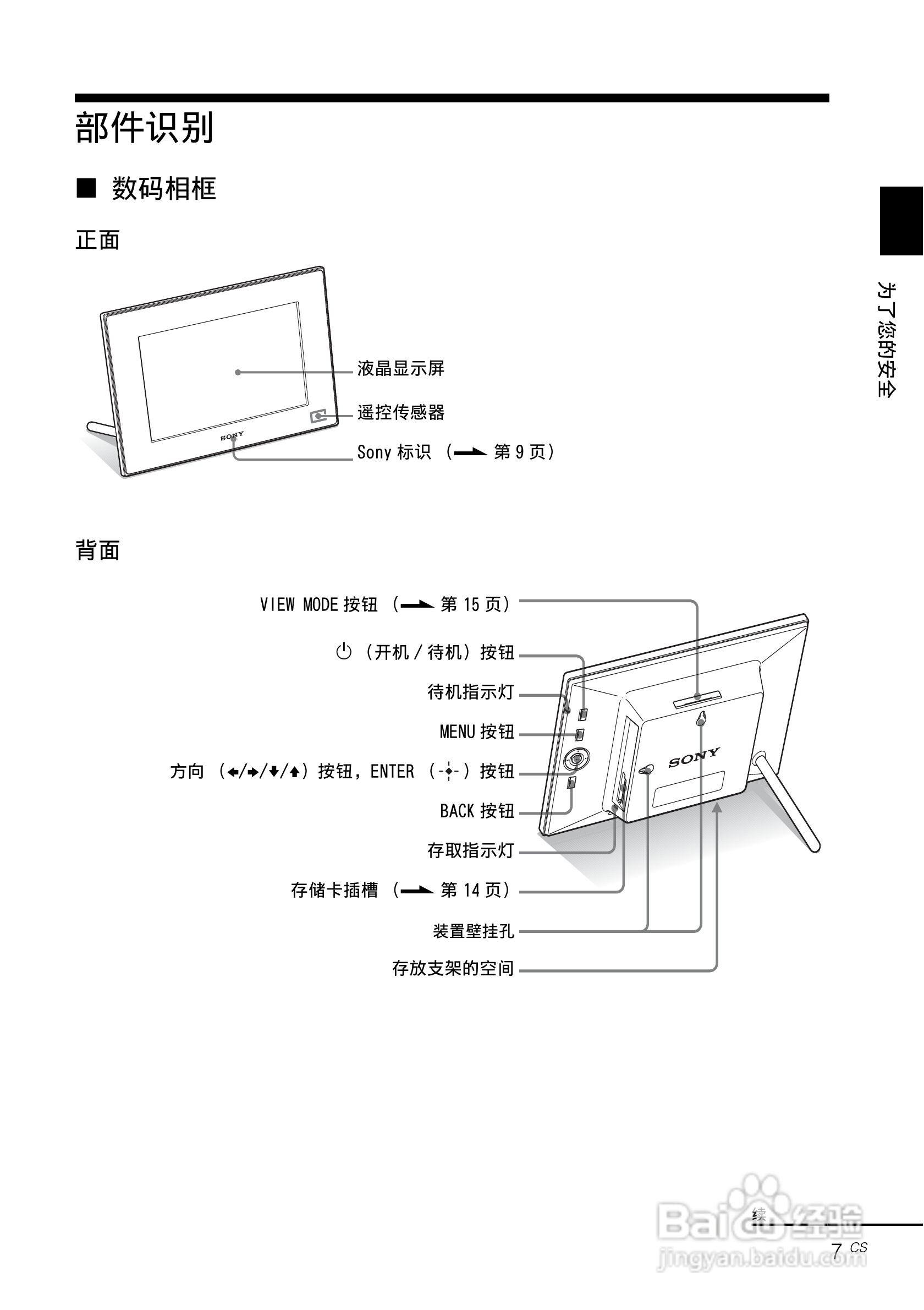 索尼DPF-D95数码相框使用说明书:[1]
