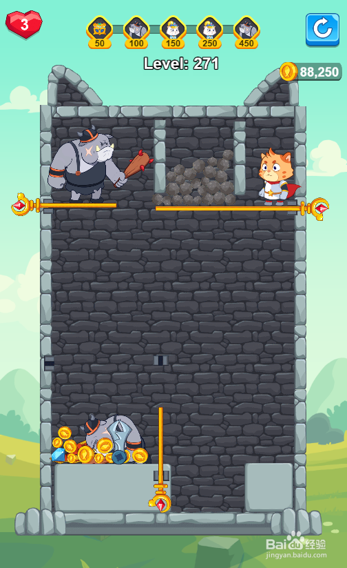The Rise of Cat Hero的Level 271怎样通关