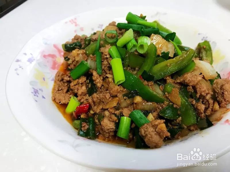 怎样做出家常菜系列之青椒炒肉末