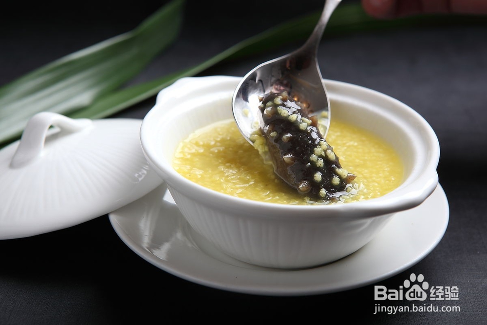 海参小米粥的制作方法