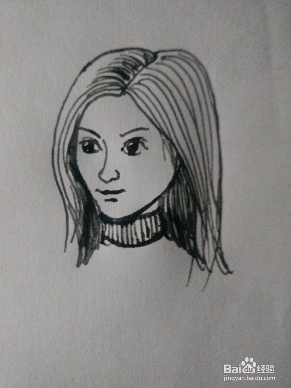 怎么画女神的简单绘画